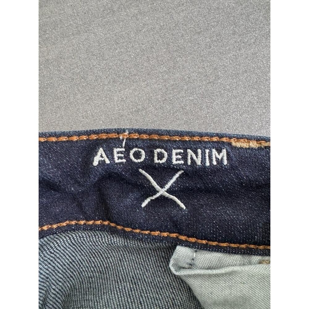 American Eagle Outfitters Jegging Jeans Super Stretch Dark Wash Women's 12 Short - Picture 7 of 12